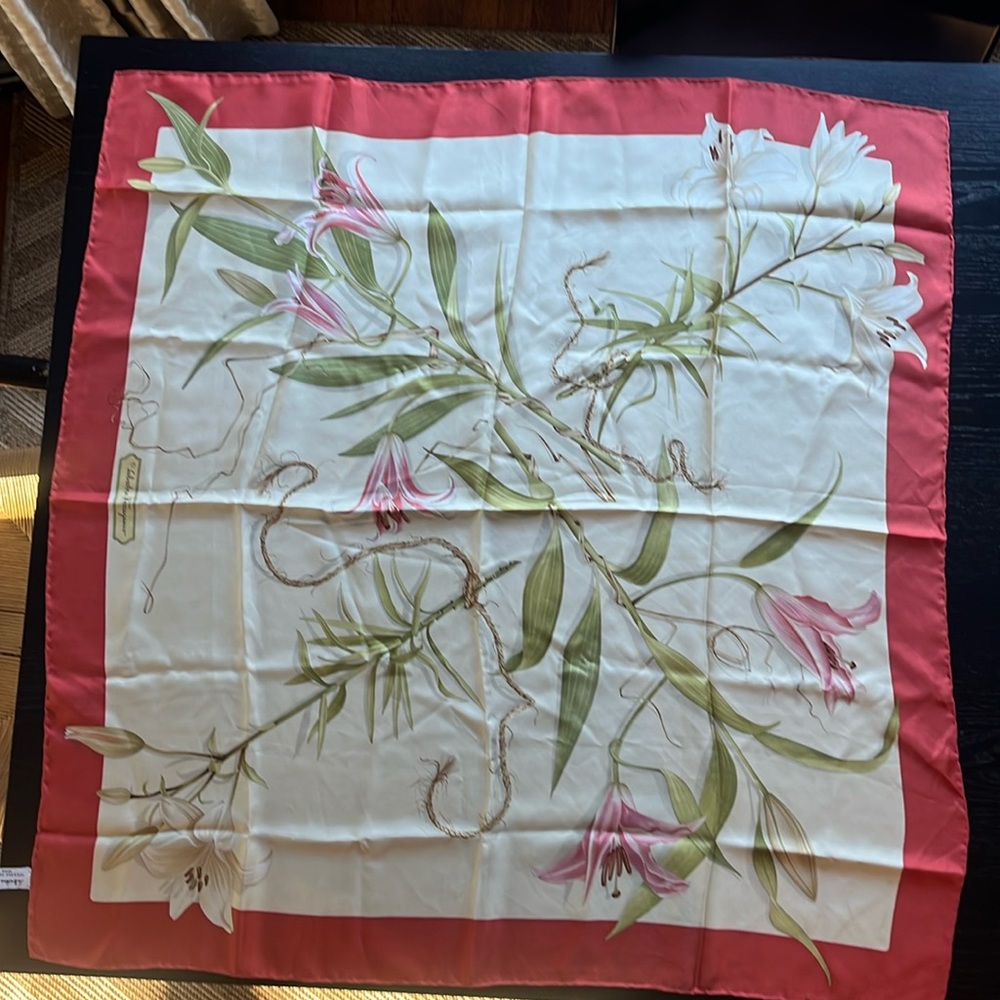 Vintage Salvatore Ferragamo silk scarf